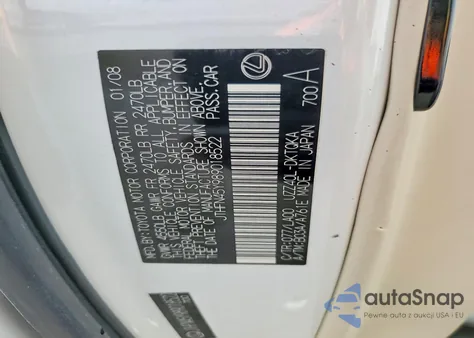 2008 Lexus Sc 430 z USA, uszkodzony, nr VIN JTHFN45Y989018522